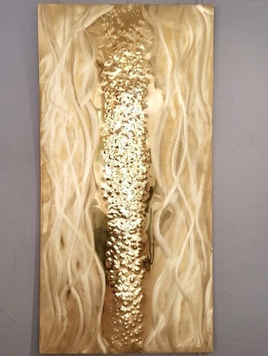 Porte en laiton martelé artisanale